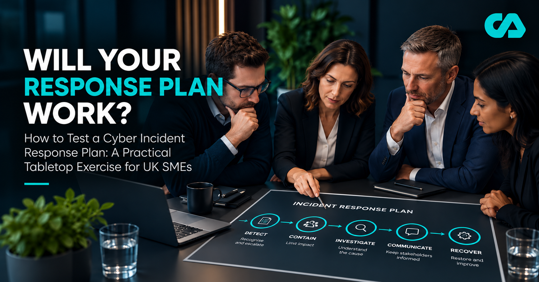 Featured image for article: How to Test a Cyber Incident Response Plan: A Practical Tabletop Exercise for UK SMEs