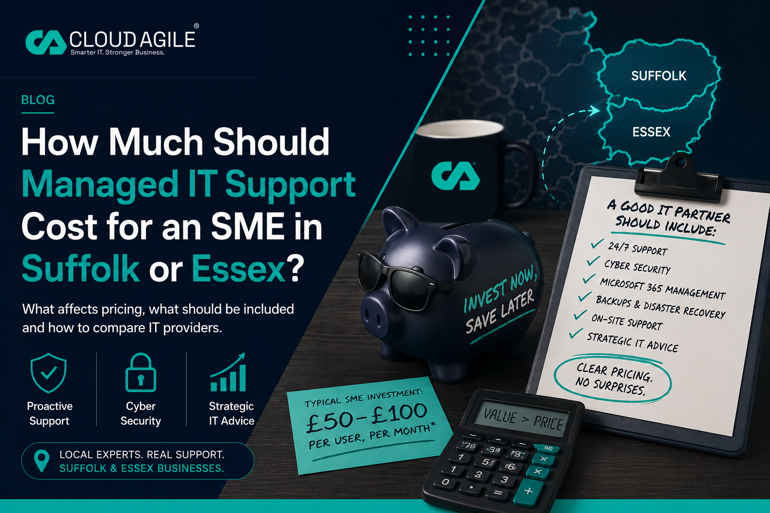 Featured image for article: How Much Should Managed IT Support Cost for an SME in Suffolk or Essex?